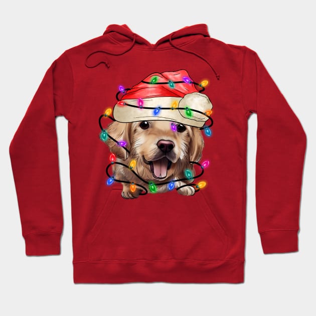 cute christmas dog Hoodie by Nolinomeg